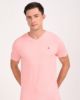 Image de T shirt col V unité -  L VIEUX ROSE