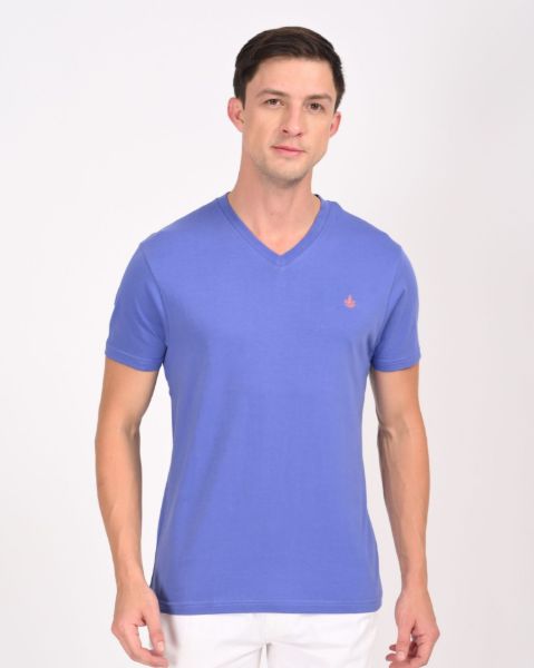 Image de T shirt col V unité -  XL LILAS