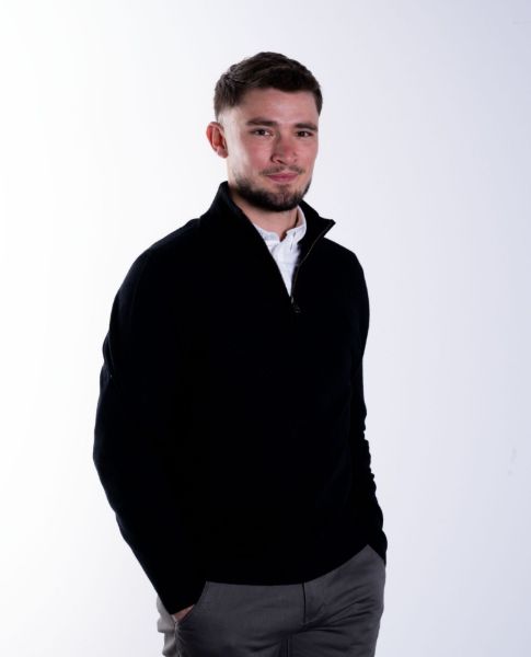 Image de Pull col camionneur cahemire unité -  L NOIR