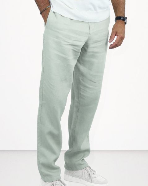 Image de pantalon lin jog unité -  M CELADON