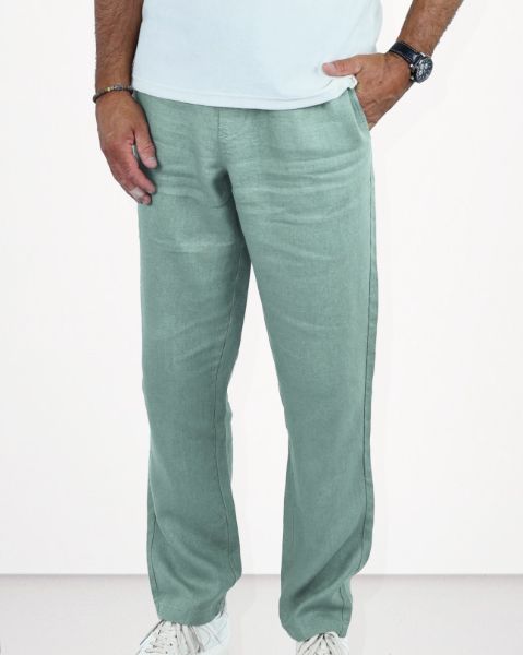 Image de pantalon lin jog unité -  L LAGON